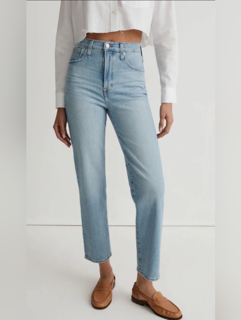 Madewell Perfect Vintage Straight In Cloud Wash 27